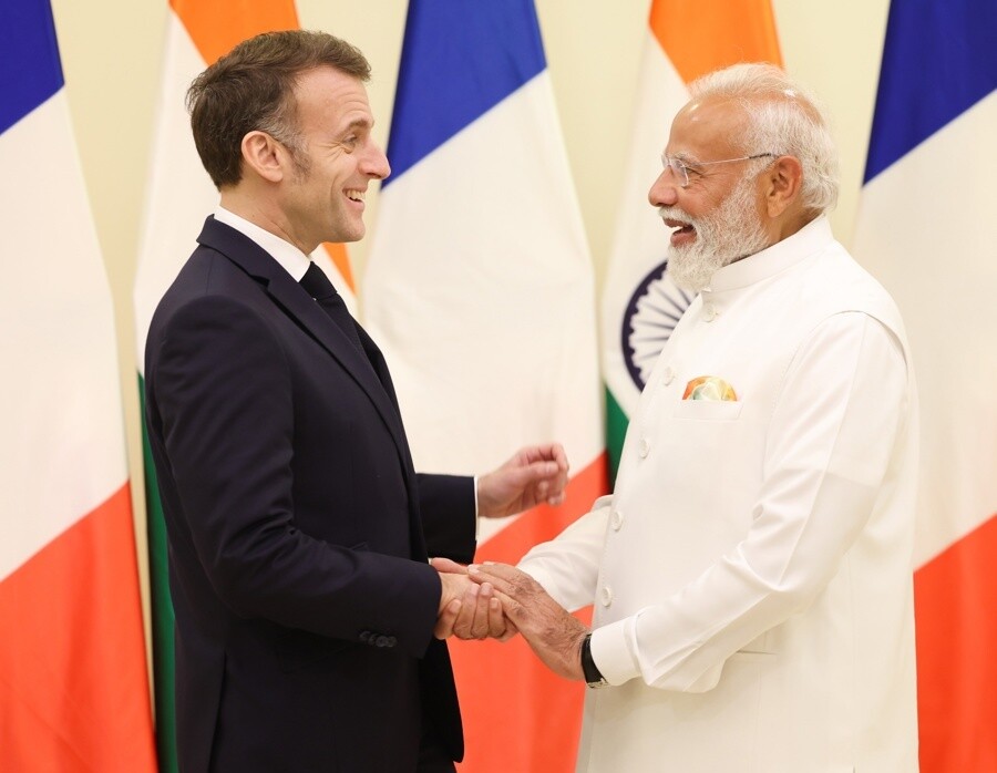 Modi and Macron's Mumbai Meeting Focuses on $42.8B Defense Deal