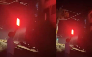 Teens Stop Train in India for Social Media Video